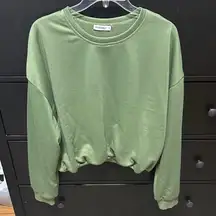 Green cropped bubble crew