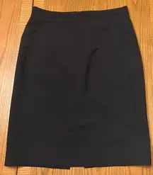 Banana Republic Black Wool Stretch Straight Pencil Skirt Size 4P Career Business