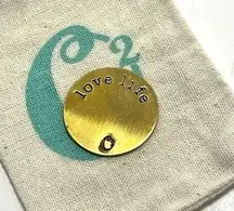 Origami Owl Living Lockets LOVE LIFE Gold Locket Back Plate Retired