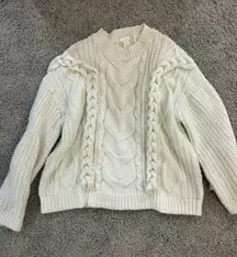 H&M Sweater Knit Chunky Cable Oversized