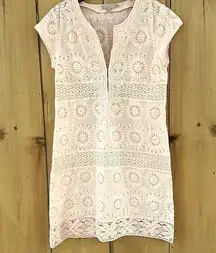 Calypso St. Barth Rondinara Pink Eyelet Dress Size XS