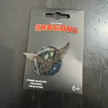 Loungefly DreamWorks How To Train Your Dragon Toothless Stained Glass Enamel Pin