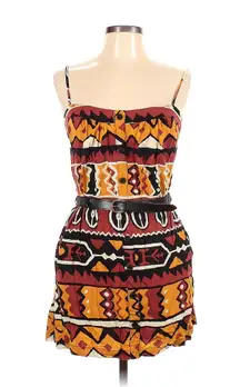 Tribal print mini dress - L