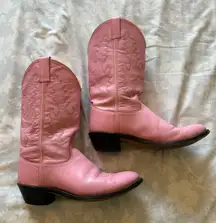 ‼️SOLD‼️ Vintage | Pink western Leather boots
