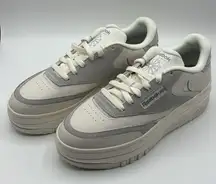 Reebok Women's Club C Extra White/Grey Platform Sneakers 100074260 Size 8.5‎