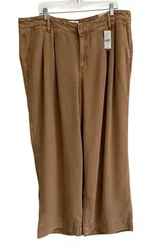 Lane Bryant Wide Leg Trouser Women’s 16 Mid Rise Camel/Tan NEW