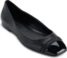 KARL LAGERFELD PARIS Women's Zayne Square-Toe Ballet Flats- Size 5.5