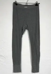 Skims Grey Thermal Leggings Womens Base Layer Pants Size M Pajamas Comfort