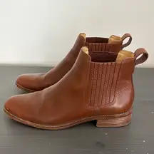 Madewell The Ainsley Chelsea Boot English Saddle Size 8 (Flaw)