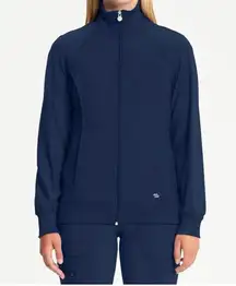 NWOT Cherokee Infinity Navy Zip Front Scrub Jacket