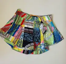 AKIRA Floral Paisley Lightweight Colorful Flowy Shorts~ XL