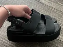 Crocs platform sandals