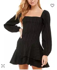 City Vibe black asymmetrical ruffled dress 50$ MSRP