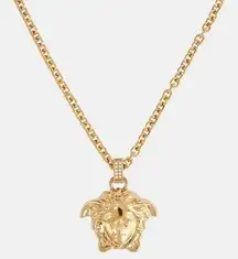 Versace La Medusa Crystal Gold Necklace