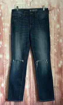 Gap Factory Always Skinny Mid Rise Split Knee Jeans Size 6/28