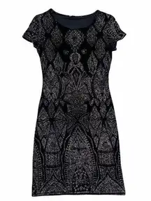 Jump Apparel black glitter bodycon dress size Small