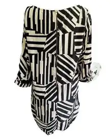 Arden B. Abstract Geometric Cold Shoulder Dress/Tunic Size Large