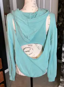 Free People Movement Cut-Out Back Hoodie Sweatshirt