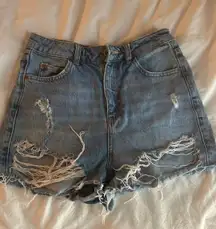 Jeans High Top-Waisted Shorts