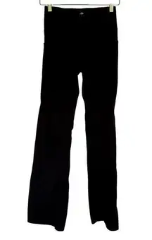 Gaiam black workout leggings flare leg pockets casual athleisure women's size S