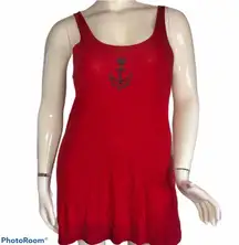 Ralph Lauren anchor appliqué swim coverup