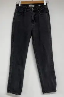 Pacsun Grey High Rise Mom Jeans Womens 23 Denim Casual Zip Fly 90s Style