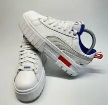 Puma Womens Mayze Gen. Lace Up Sneakers Shoes Casual - White SIZE  7