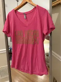 Las Vegas Soft Pink White T Shirts Size Large/XLarge