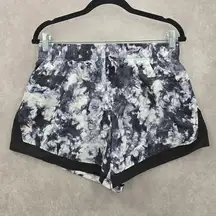 Athletic Works Black Gray White Running Activewear Shorts Pants Bottoms Medium