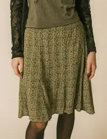 Vintage 90s Free People Ditsy Floral Mini Slip Skirt Womens Small Fairy Grunge