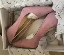 Elegant lavender Suede Women's Heels