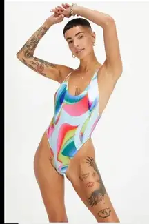 Fabletics Pride Low Back One-Piece Swimsuit