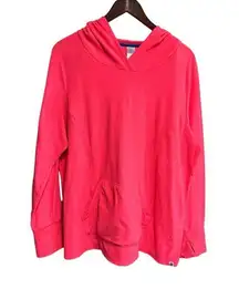 Lane Bryant Livi Active Hoodie Size 18/20 Pink Fleece Thumb Holes Gorpcore