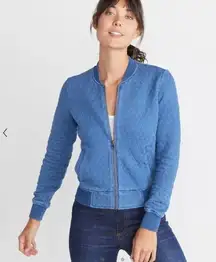Marine Layer Atlantic Bomber in Mid Indigo Wash