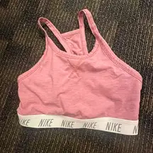 Nike pink sports bra size small