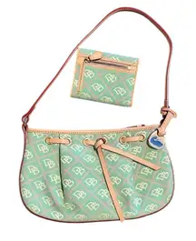 Dooney & Bourke Y2K Vintage Tassel Zip Top Bag & Matching Wallet