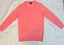 J.Crew Tippi Sweater 100% Merino wool, crewneck, classic fit, coral pink Small