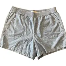 Sonoma comfy shorts drawstring size 0X white crosses