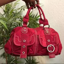 Gothic Grunge Baddie Streetwear Y2K 2000s Shoulder Hand Bag Purse Cargo Pockets Grommets & Buckles #bondage #biker #cyber #punk #gorpcore vixen Measurement in pics 