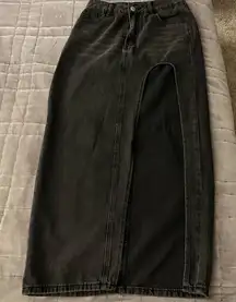 Womens size S Shein brand black denim skirt