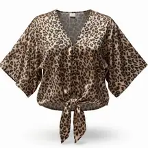 Leopard Silky Top – By Together + Collection | Women’s M 🐆