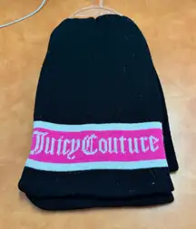 Juicy Couture Black and White Knit Scarf