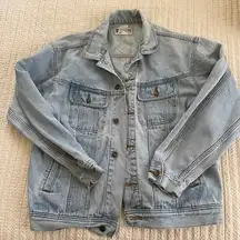 Vintage wrangler light wash denim jeans jacket woman’s size L/XL