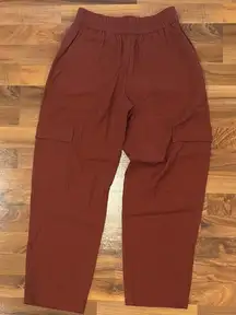 A. new day women’s‎ rust color cargo pull on pant size small