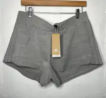 NEW Adidas Womens Gray Pull on Athletic Shorts Size Large