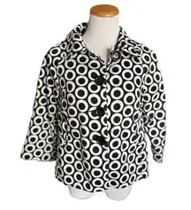 Womens Appraisal Chunky Button Retro Chic Blazer Jacket - Sz S