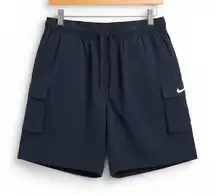 Nike Women’s Black Loosefit High Rise Athletic Cargo Shorts