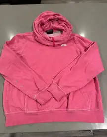 nike hoodie slouchy neck size women's small has paint near wrist