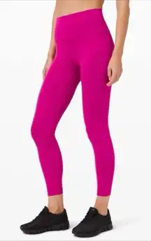Lululemon Wunder Train High-Rise Tight 25" in Ripened Raspberry