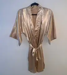 Beige Silky Robe